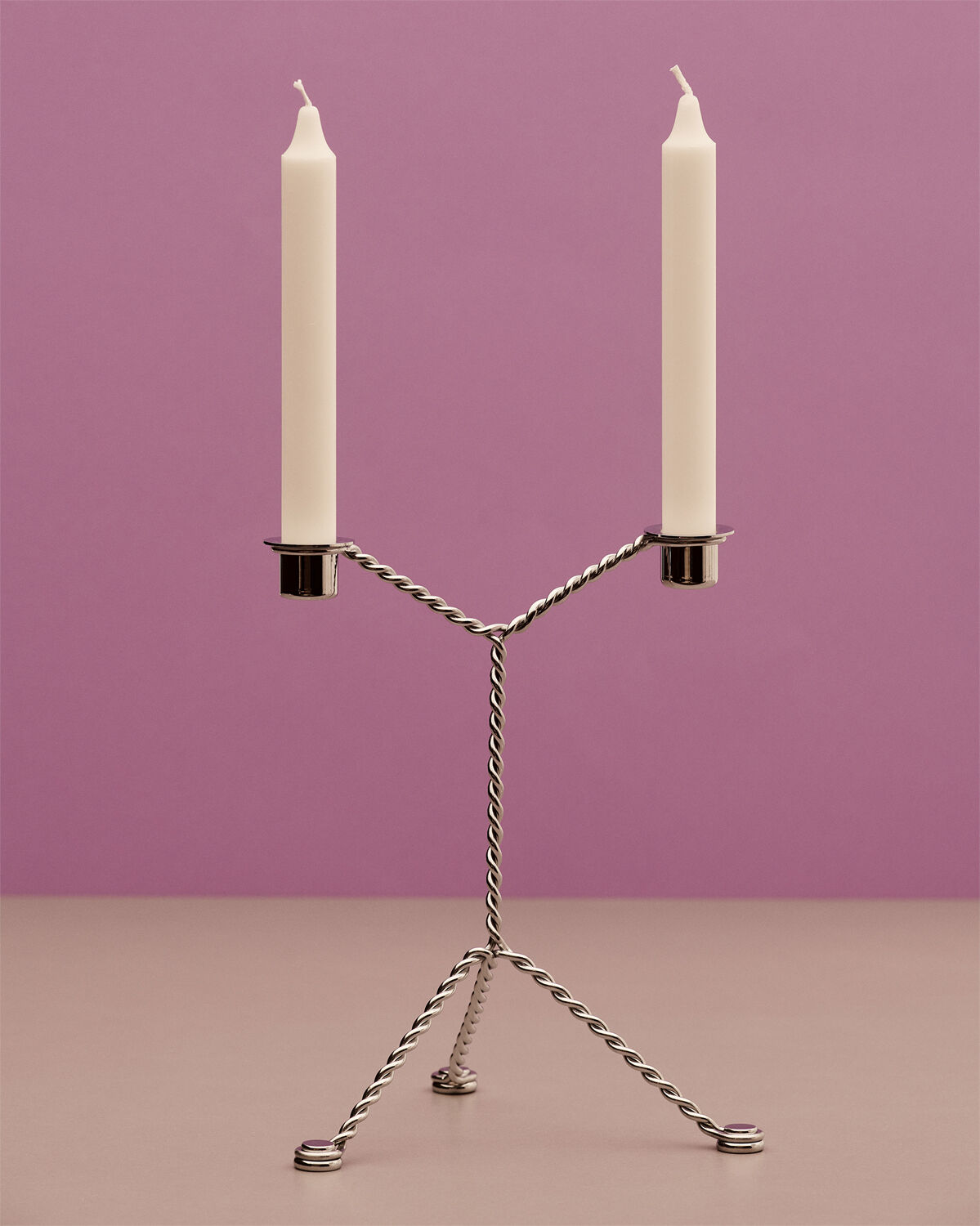 Wire Candleholder-Mirror