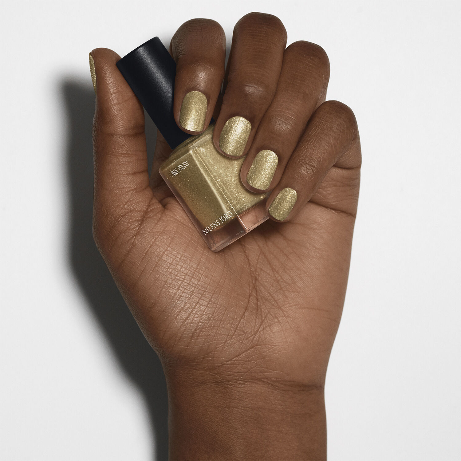 Nail Polish Glitter Gold