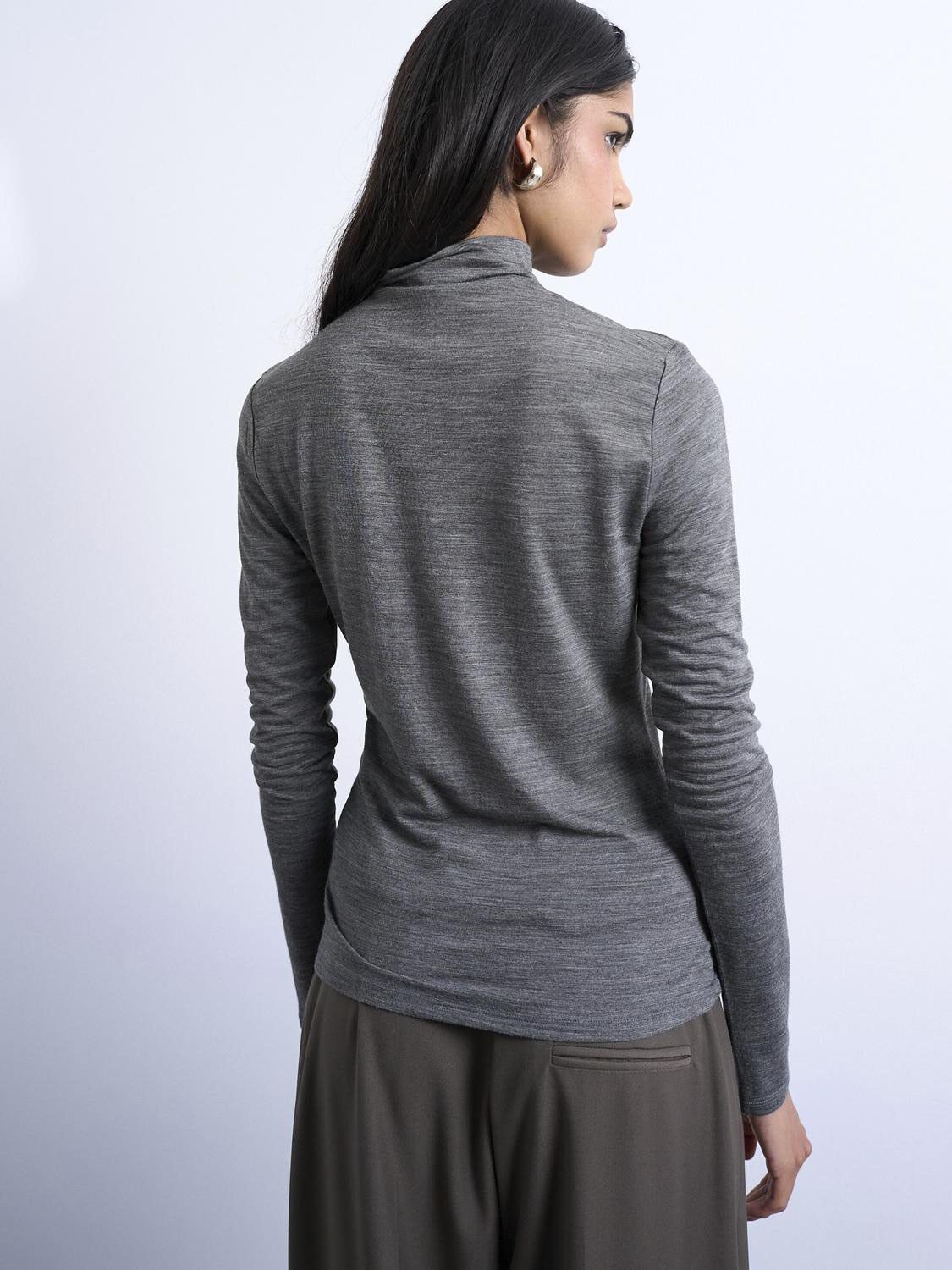 Tsmilla Ls Funnel Neck Top