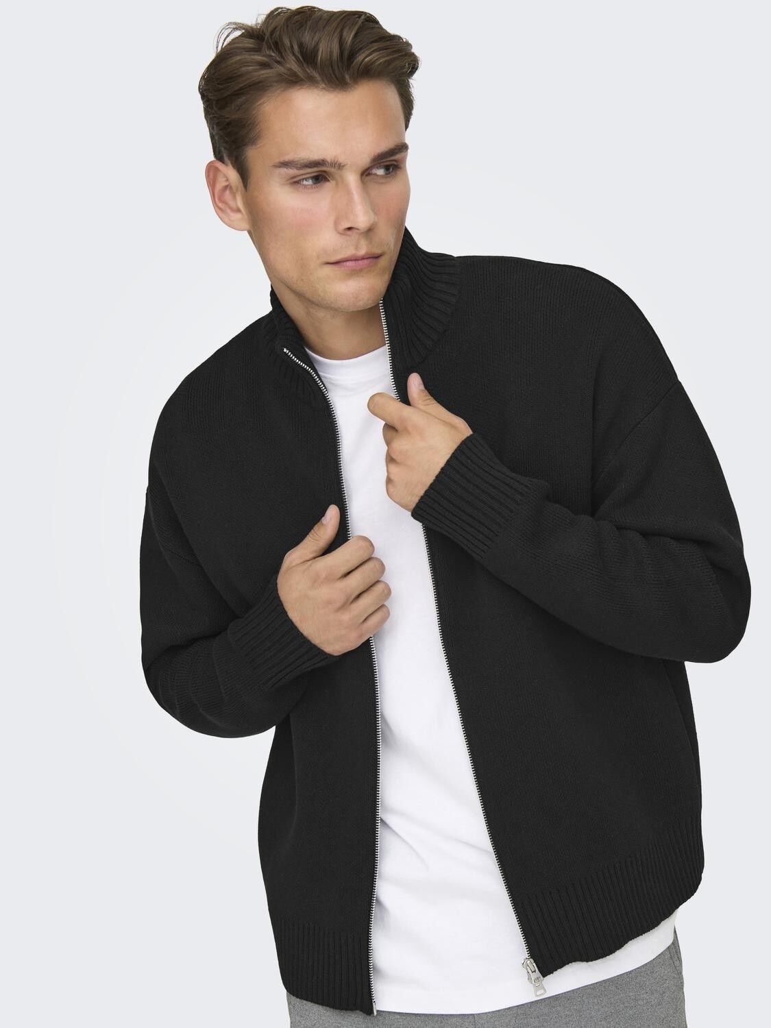 Onsblake Ds High Neck Cardigan Knit Noos