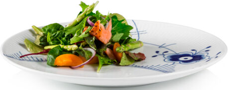 Blue Fluted Mega 27 cm Coupe tallrik