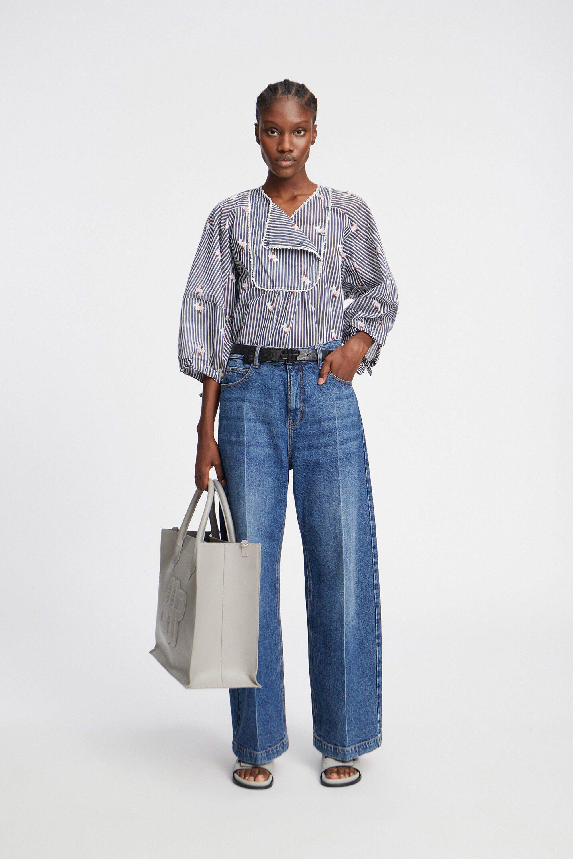 PRISTINA Organic Cotton Blend Blouse