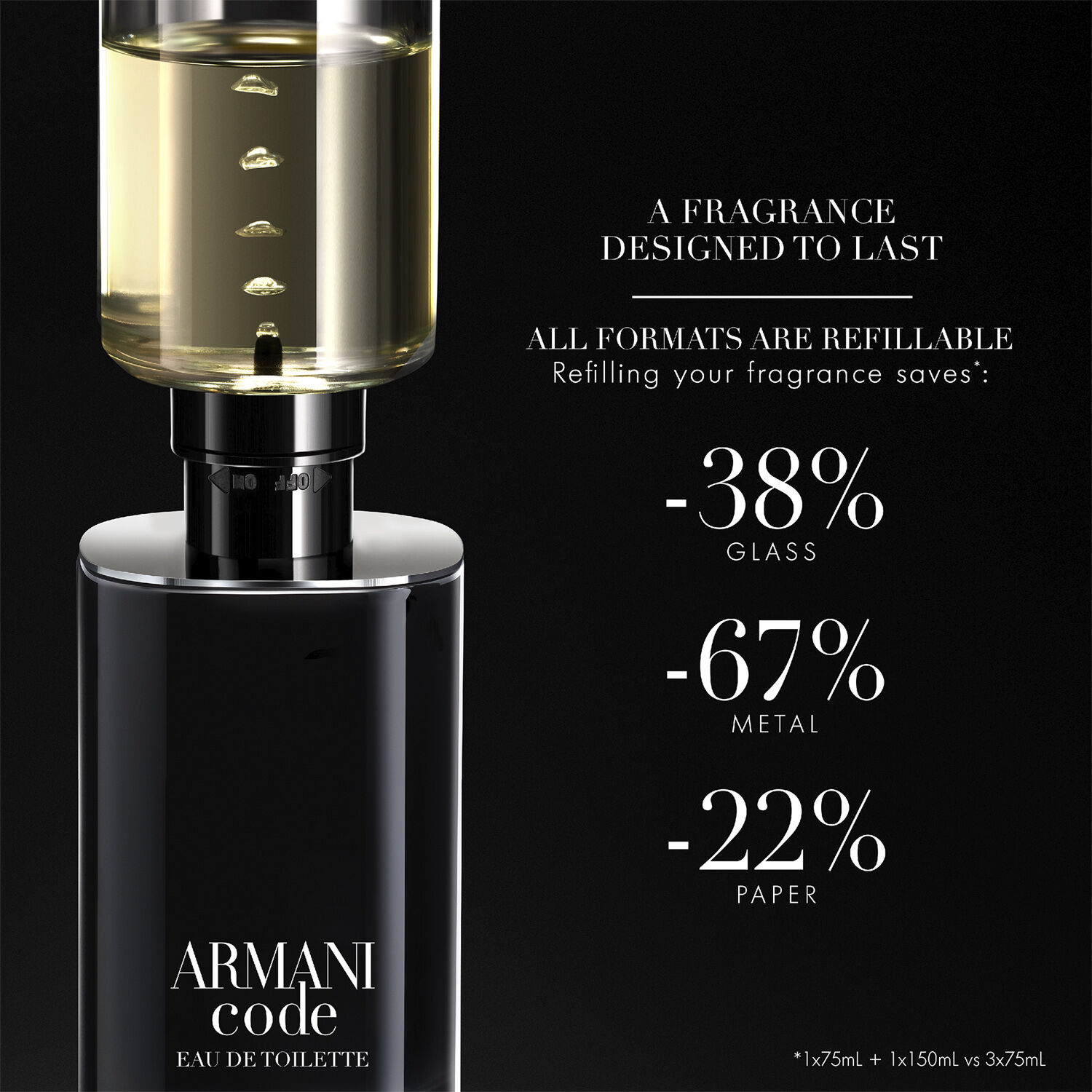 Armani Code Eau de Toilette Refill 150ml
