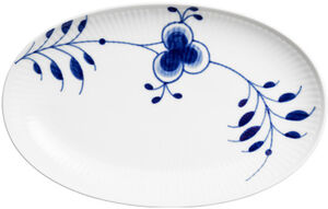 Blue Fluted Mega23 cm oval tallrik