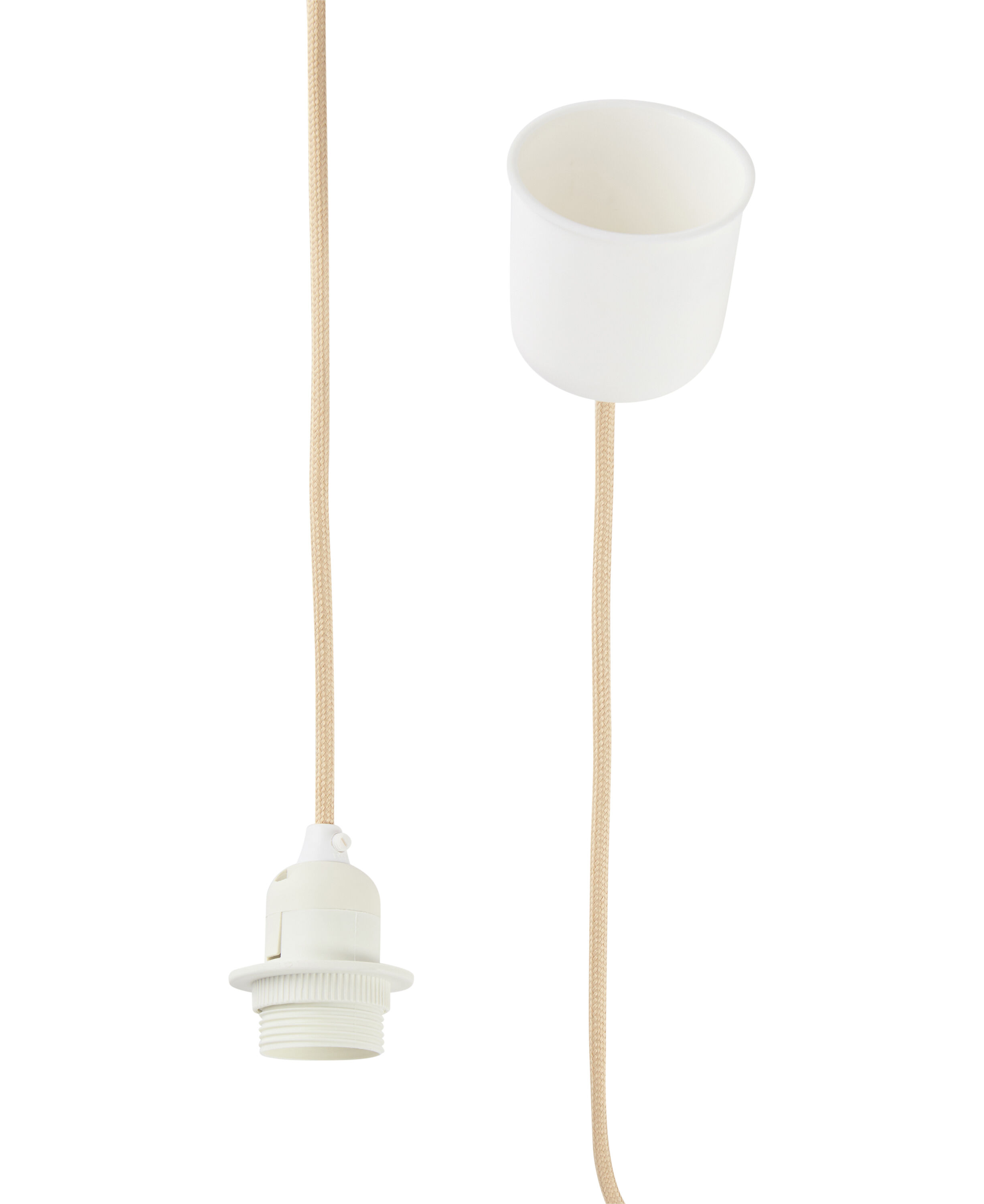 Textile Lampholder Set - Sand - E27