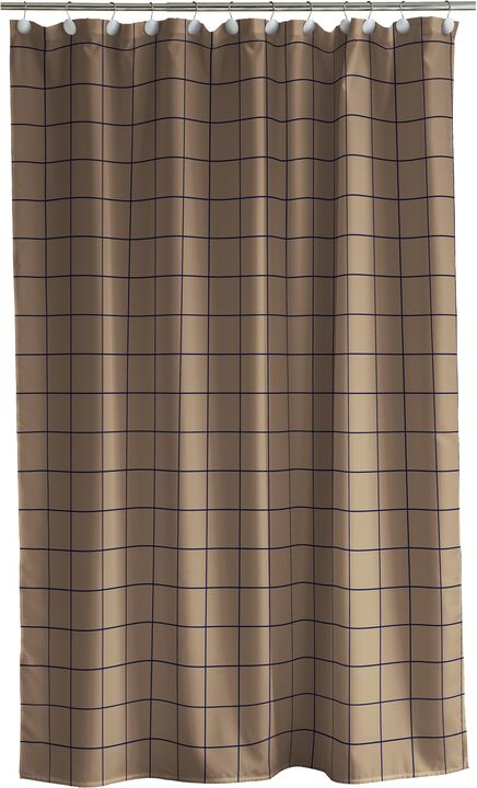Duschdraperi 180x220 Vista Warm Taupe