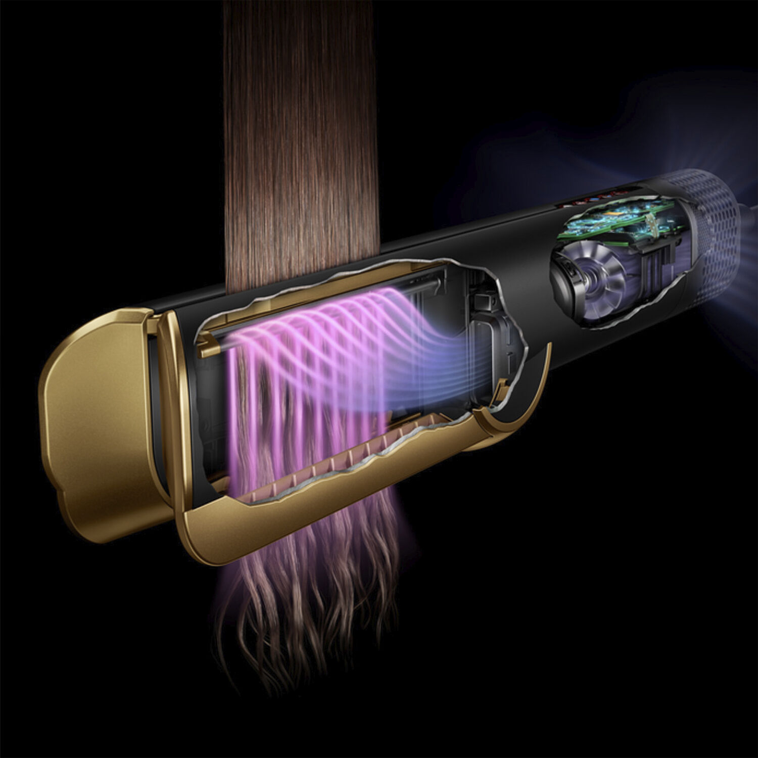 Dyson Airstrait straightener Onyx Gold