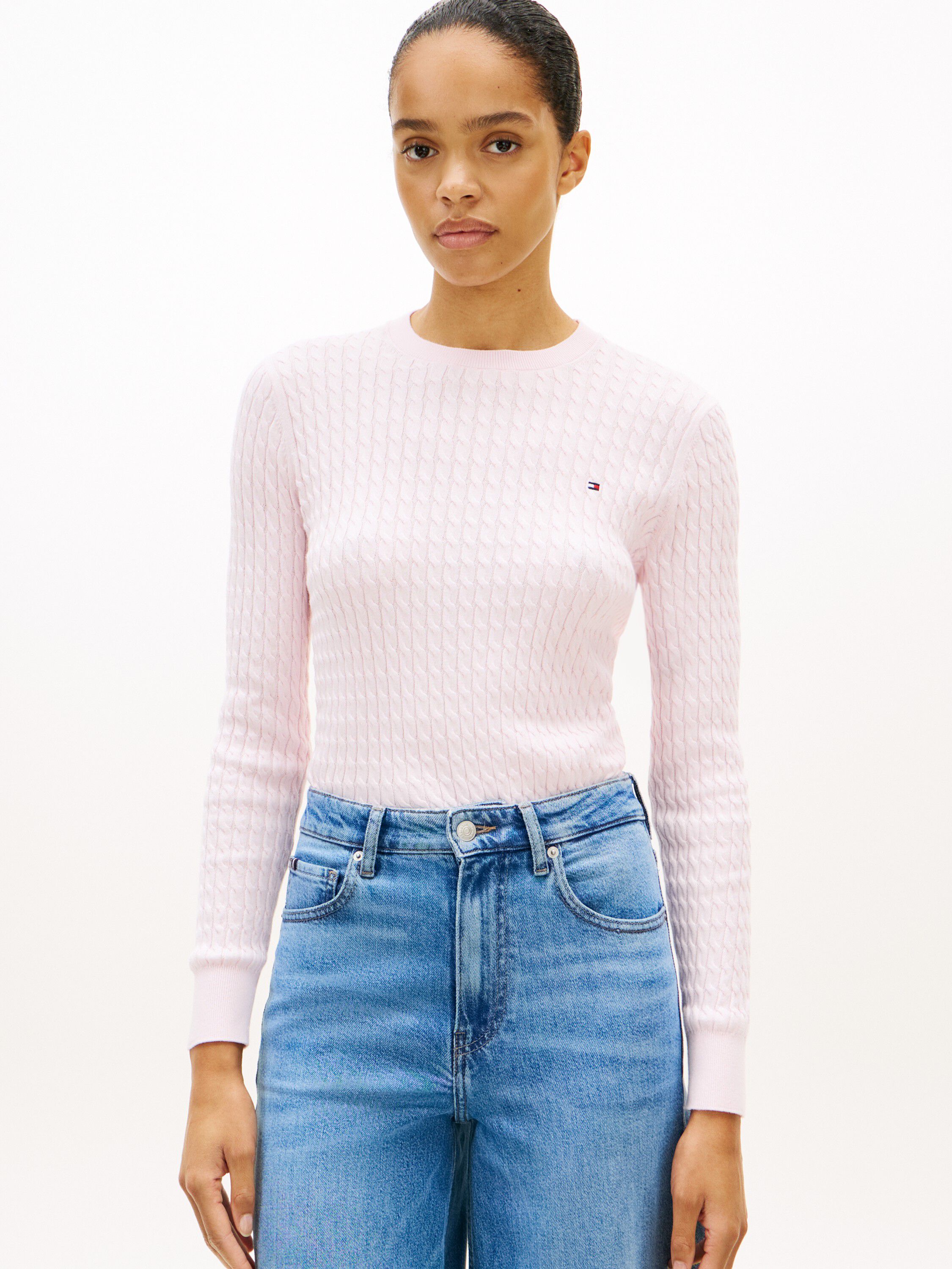 Cable Knit Crew Neck Jumper