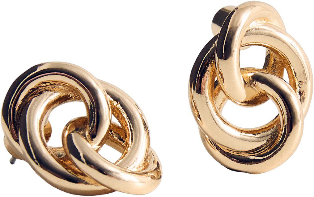 Intertwined hoop earrings