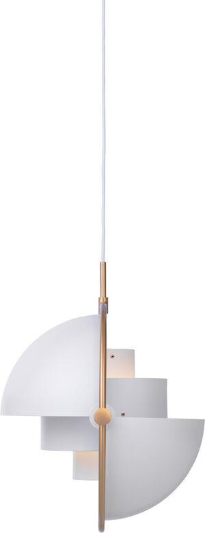 Multi-Lite Pendant (Base: Brass, Shade: White Semi Matt)