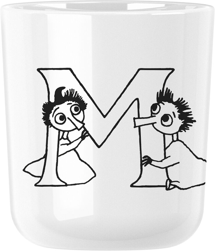 Moomin ABC mugg - M 0.2 l. Moomin white