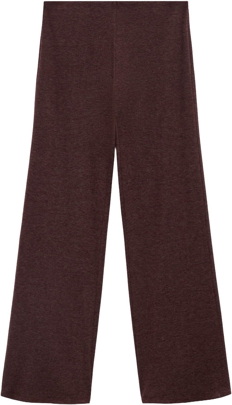 Knitted trousers with elastic waist