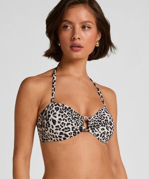 Bandeau Bikini Top Leopard