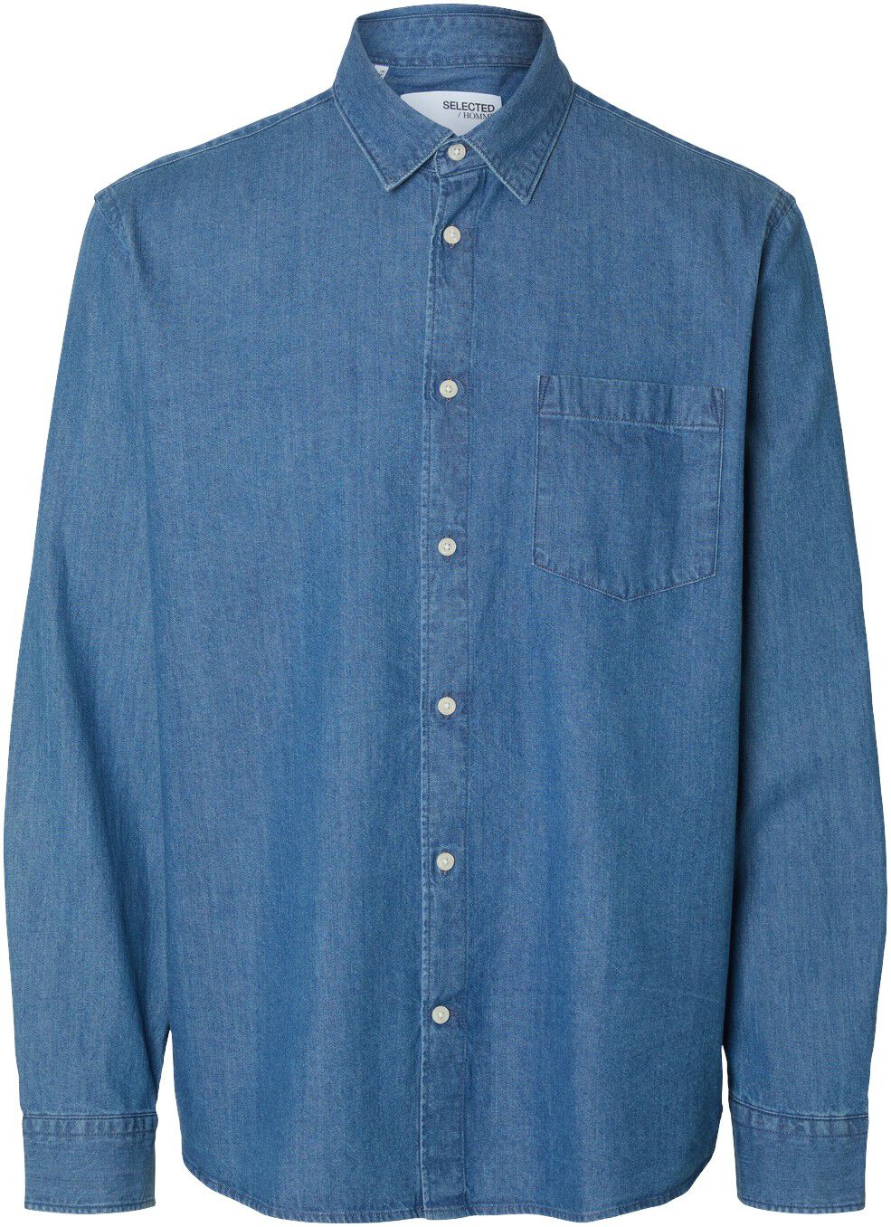 Slhregcarlo Denim Ls Shirt Noos