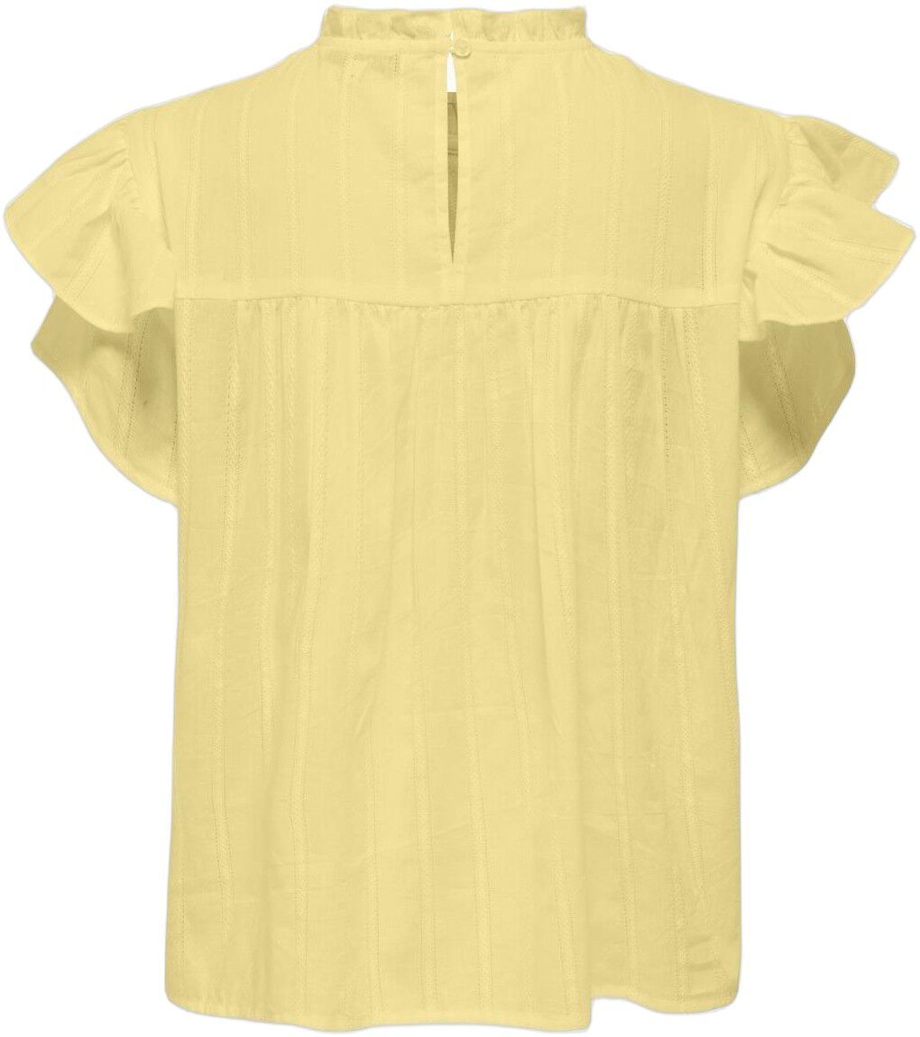 ONLHEIKE S/L FRILL O-NECK TOP WVN