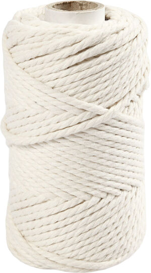 Macramé reb, L: 55 m, diam. 4 mm.