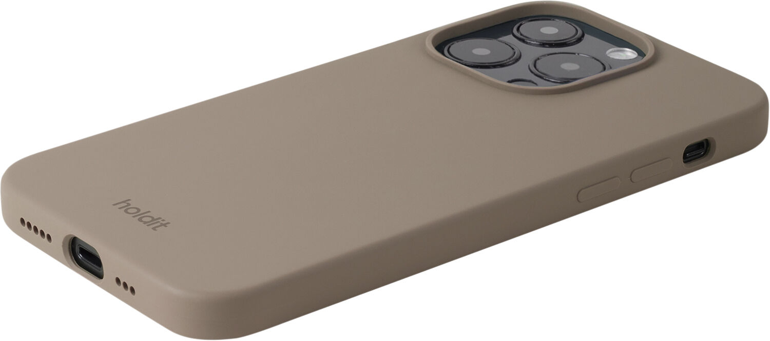 Silicone Case iPhone 15 Pro Mocha Brown