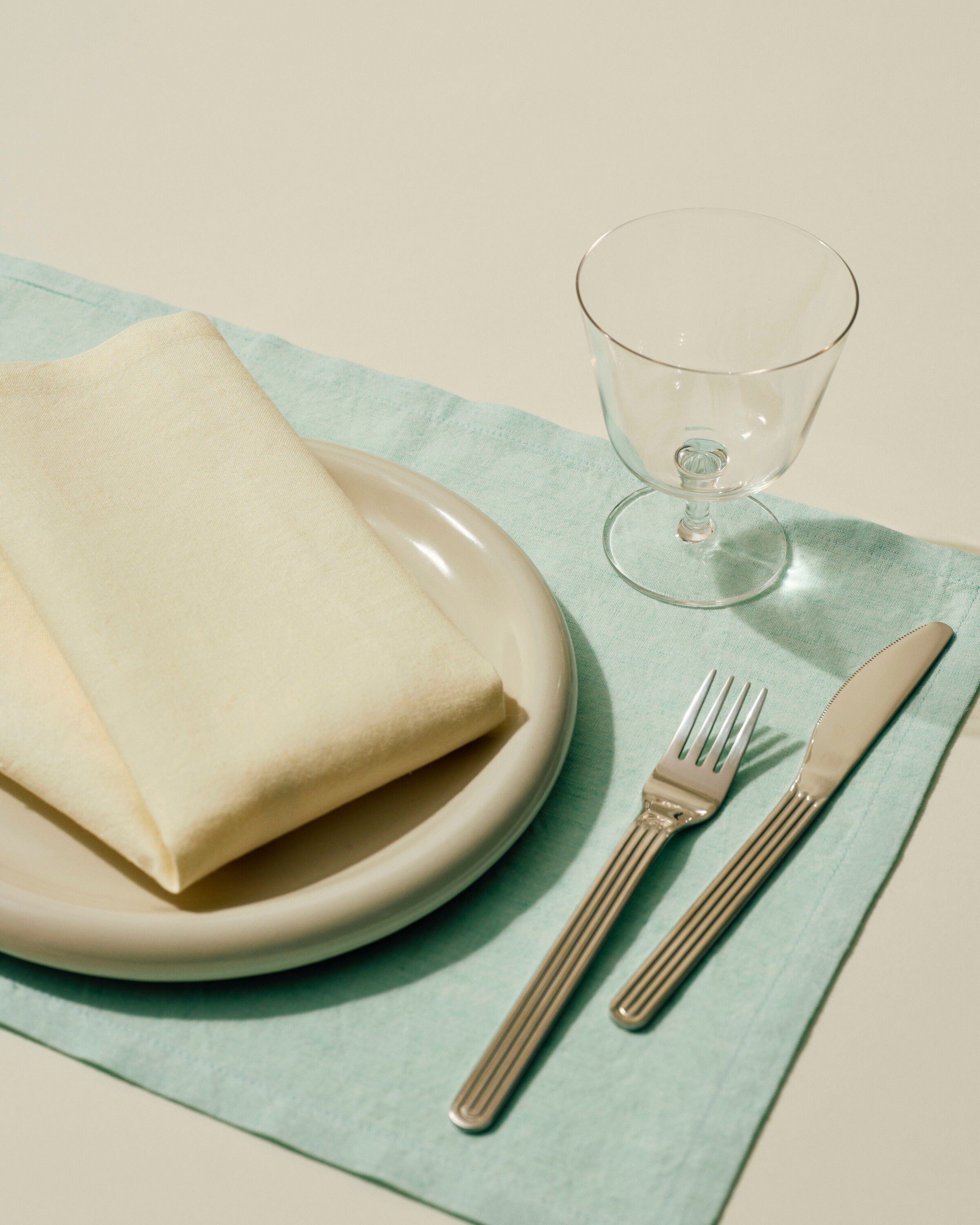 Tavolo Napkin/Placemat-Set of 4-Soft mint