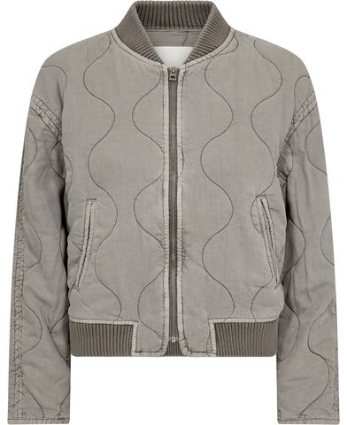 Quilted bomber jacket
