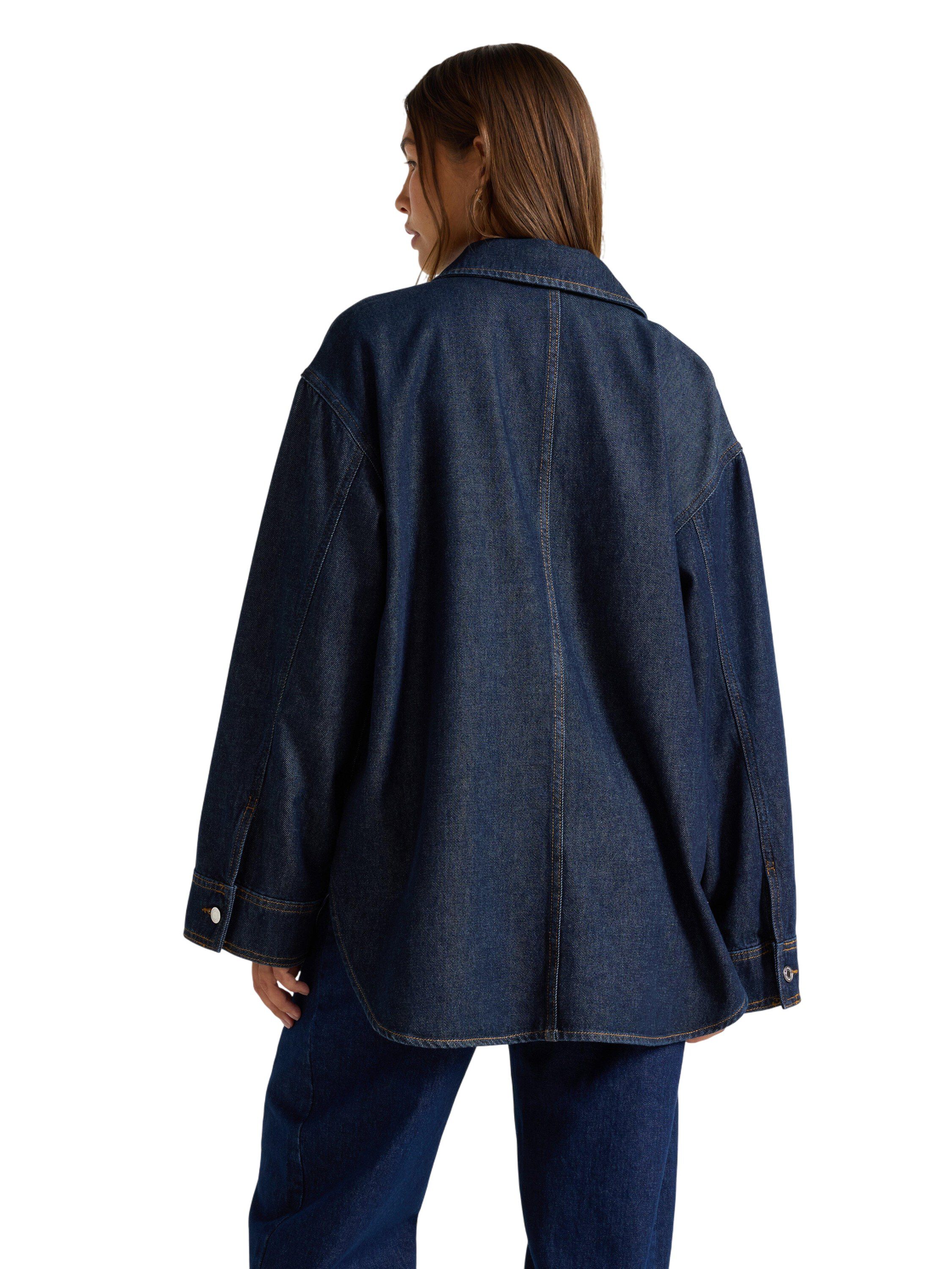 Denim jacket with a relaxed fit, fe