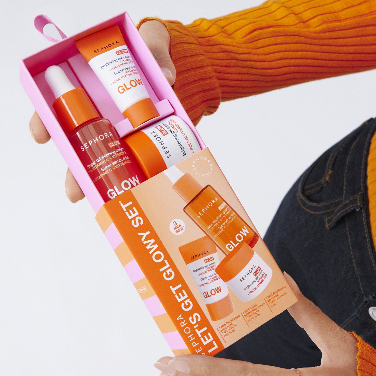 LET'S GET GLOWY SET - Minikit f&ouml;r v&aring;rd och rutin f&ouml;r lyster