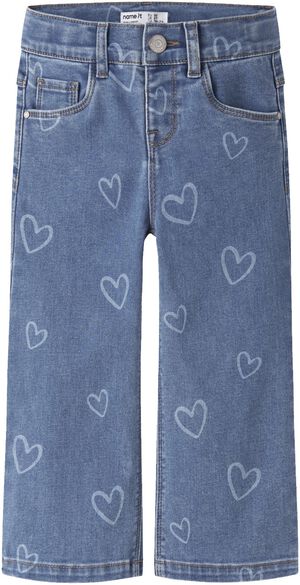 NMFROSE WIDE AOP JEANS 4044-ON NOOS