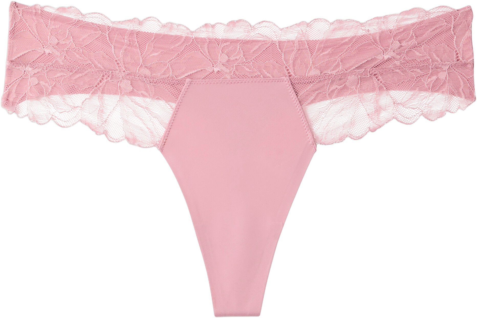 Floral Lace Waistband Thong