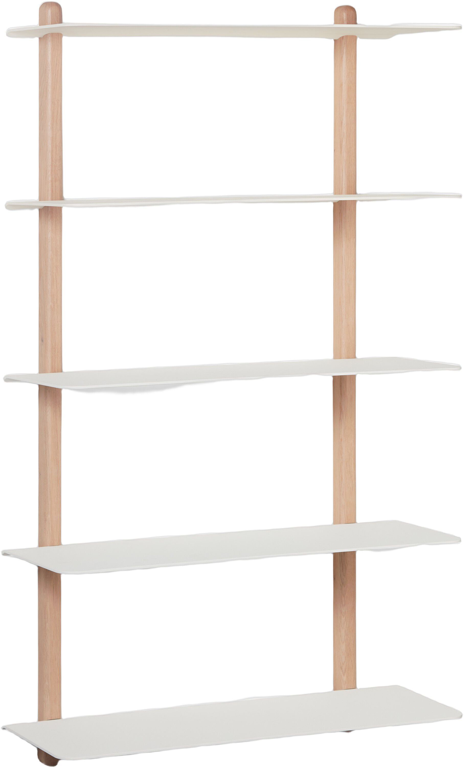 Nivo hylde stor E lys eg/ hvid