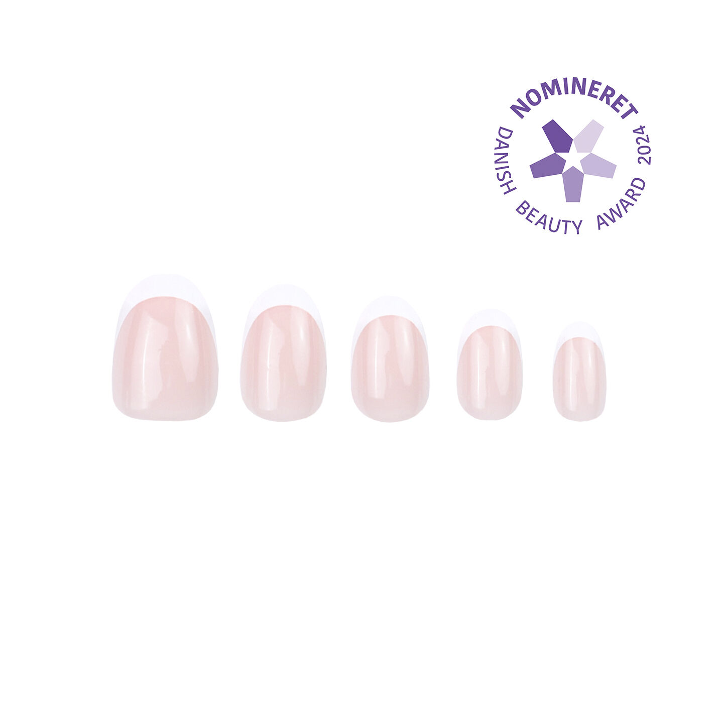 Classic French Almond - Reusable Instant Press-on Manicure