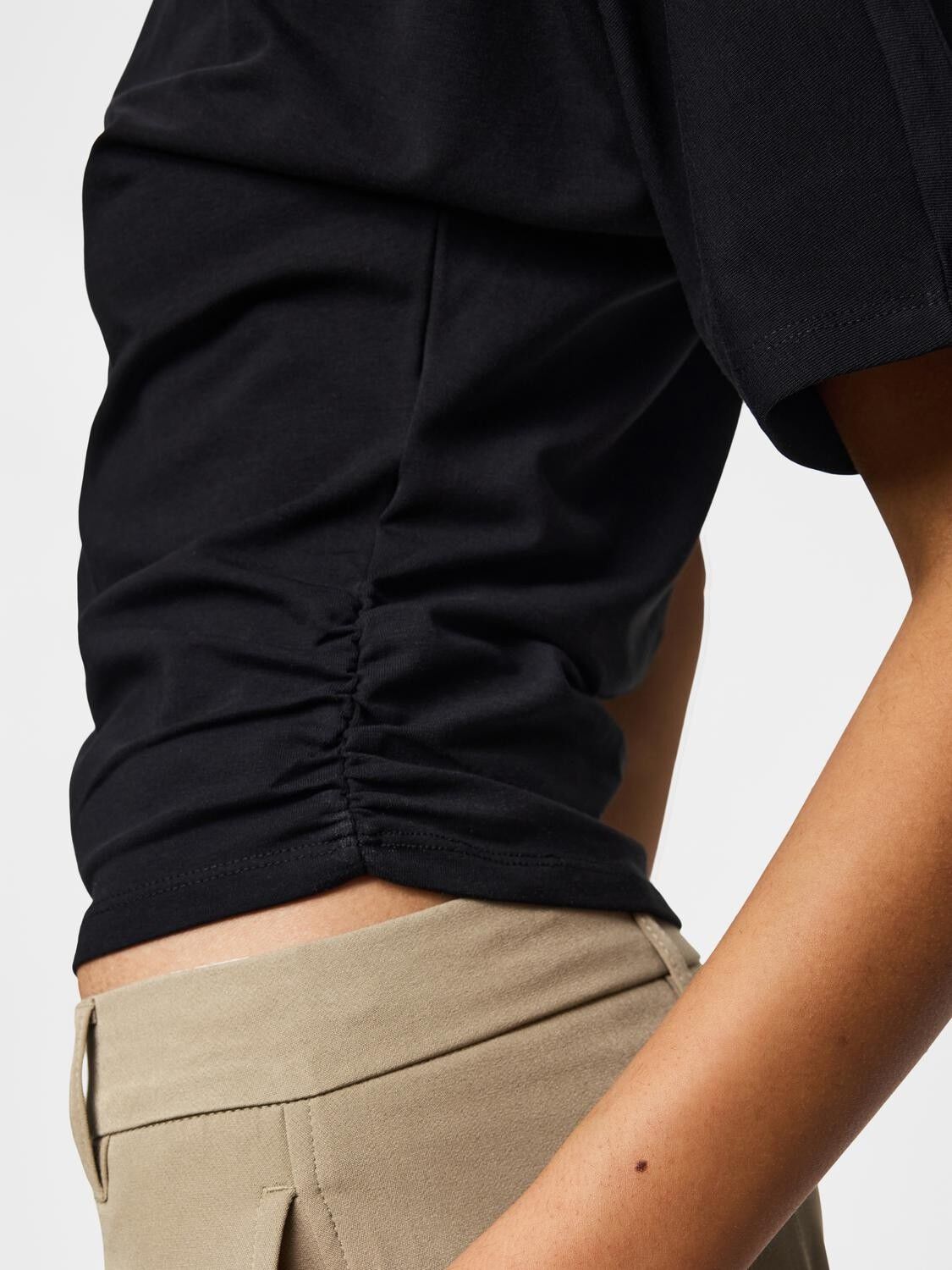 Pcalli Ss O-Neck Top Jrs Dm
