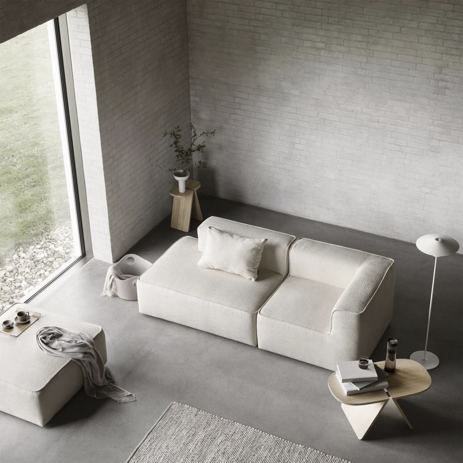 Side table -AVIO- Colour Oak 40 x 80 cm