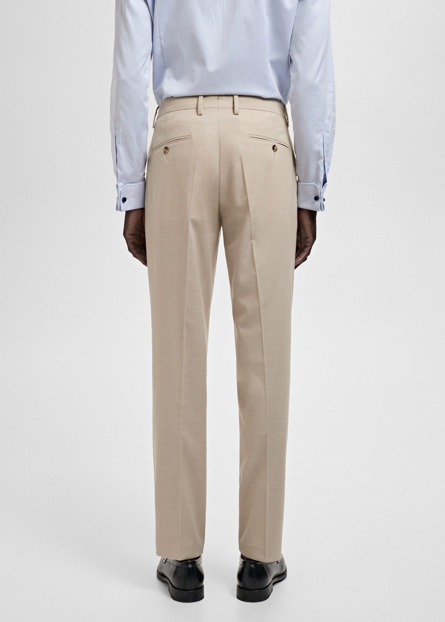 Milan slim-fit suit trousers