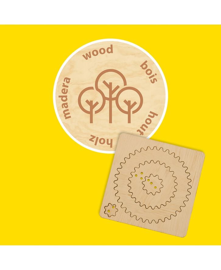 SES Creative - Spiraltegnesæt af træ