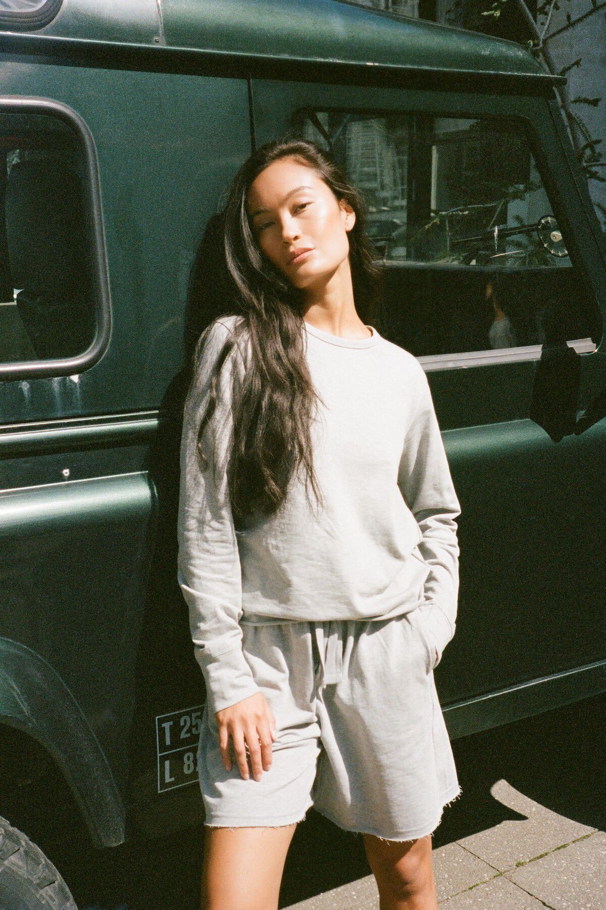 Light stretch crew neck top - Hila