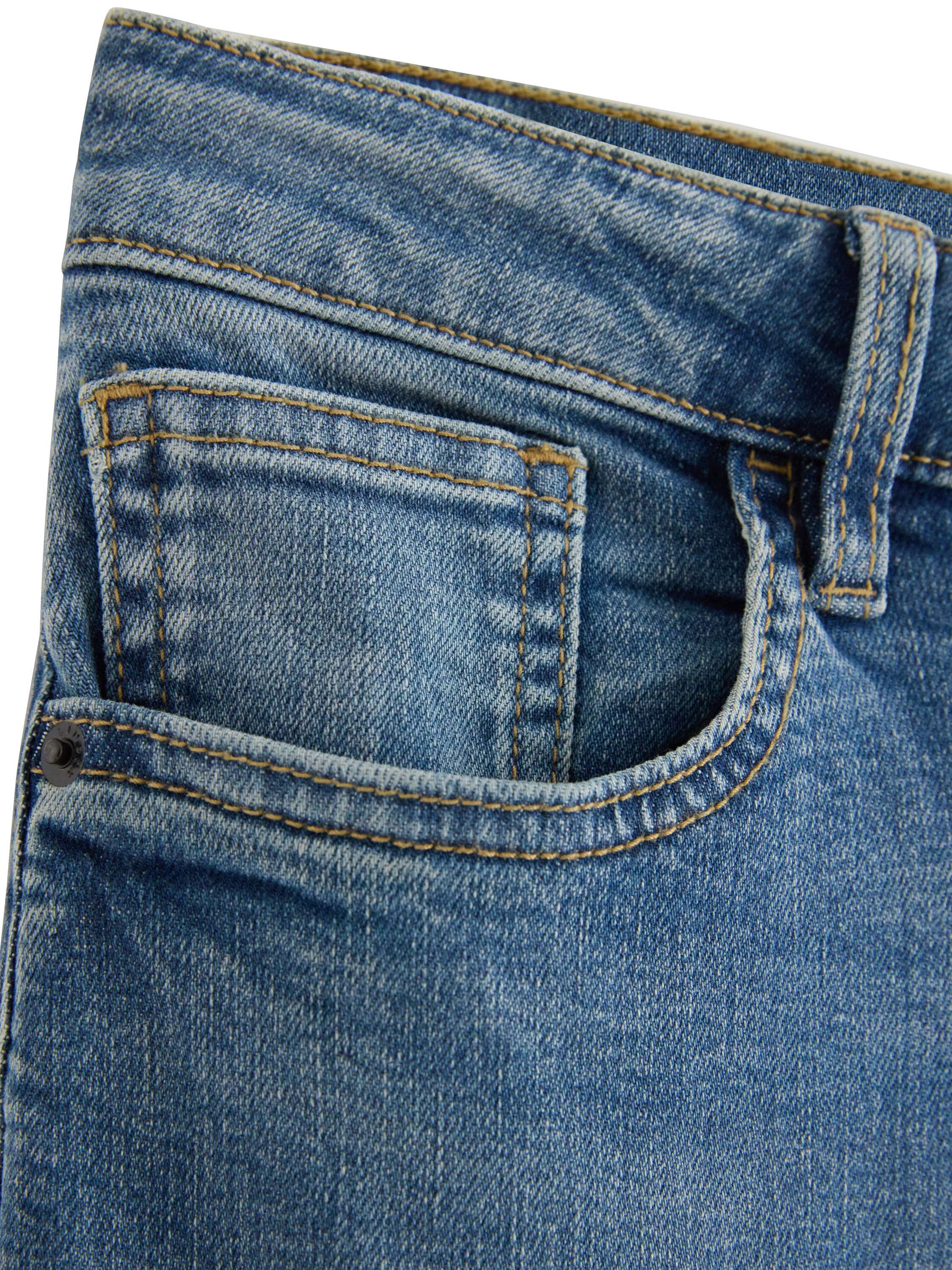 Trousers denim Straight high w