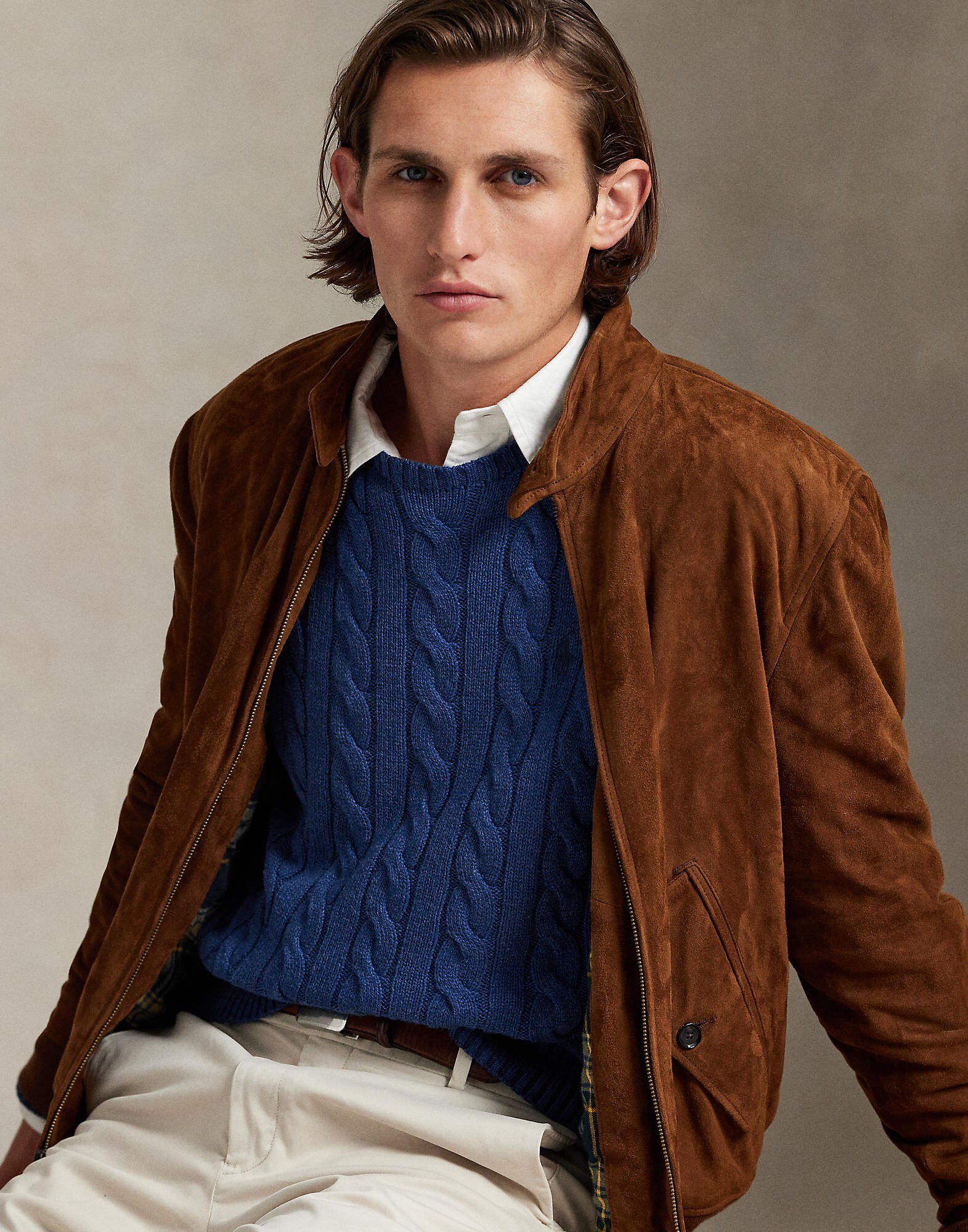 Cable-Knit Cotton Sweater