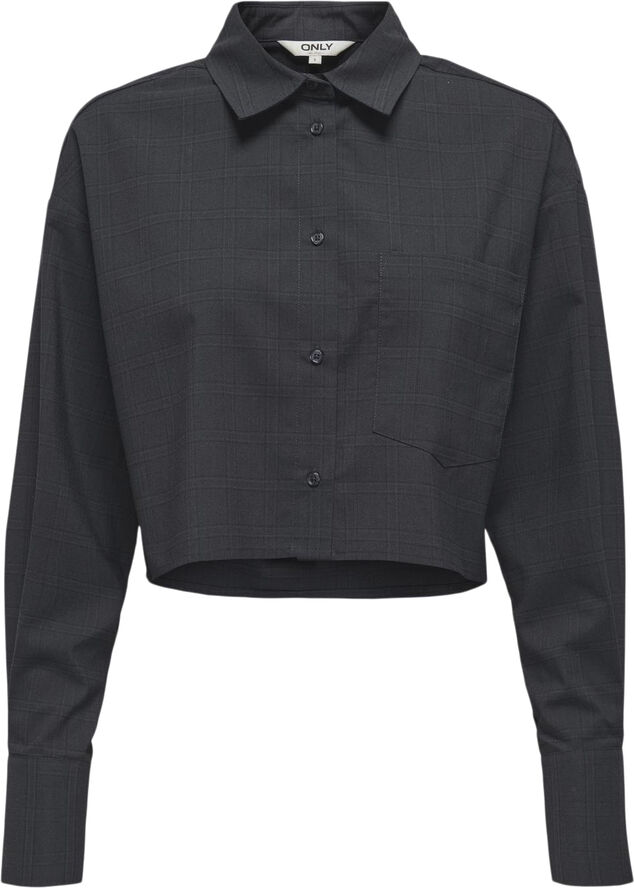 ONLNIARA L/S CHECK SHORT SHIRT TLR