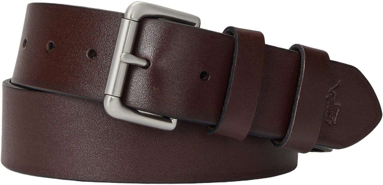 Leather Roller-Buckle Belt