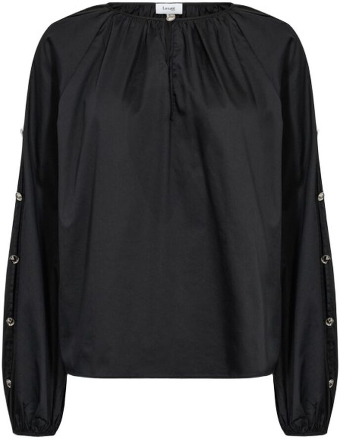 LR-ISLA SOLID 131 Bluse Sort