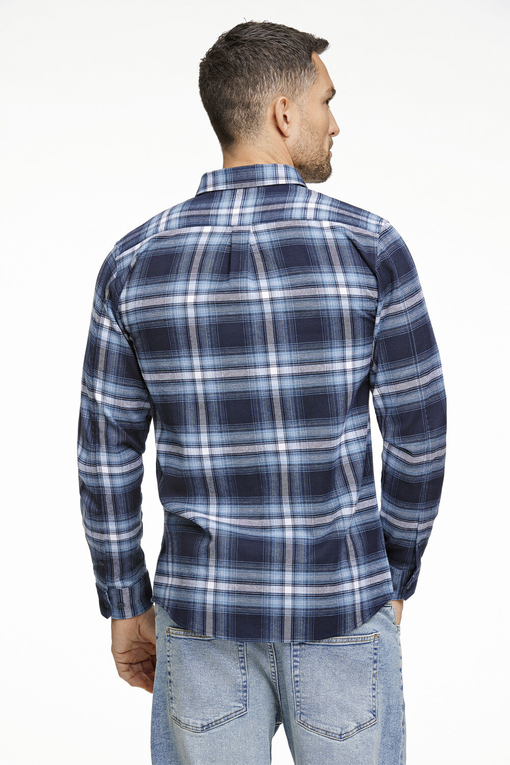 Brushed checked shirt L/S