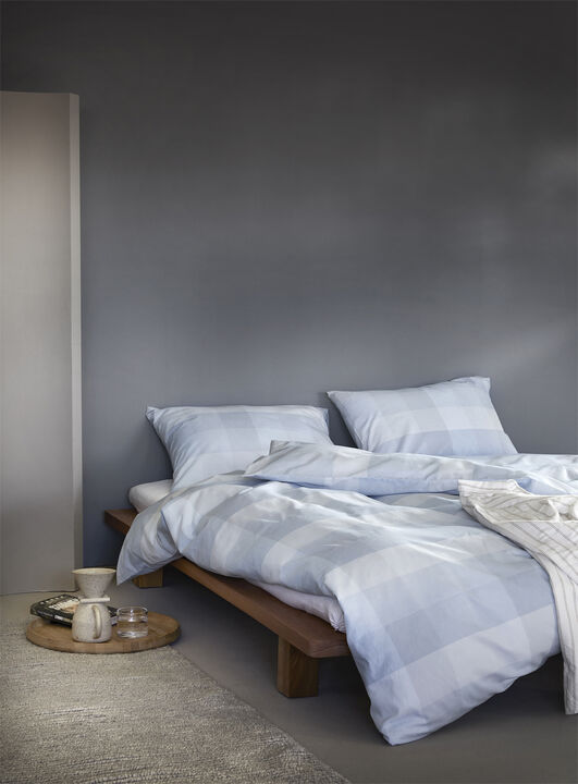 Elen sengesæt tågeblå