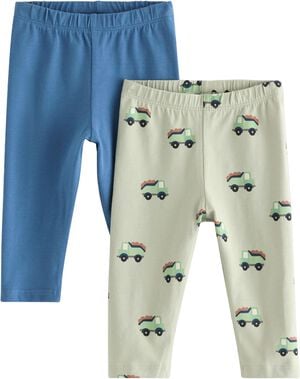 Behagelige leggings i bl&oslash;d og elast