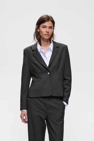 YuktaIW Pinstripe Blazer
