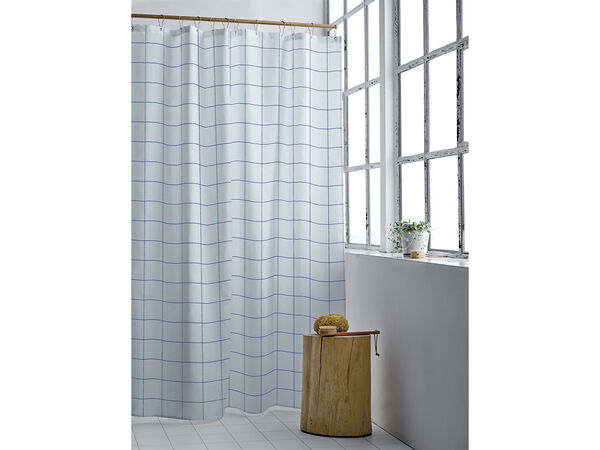 Duschdraperi 180x220 Vista Linen blue