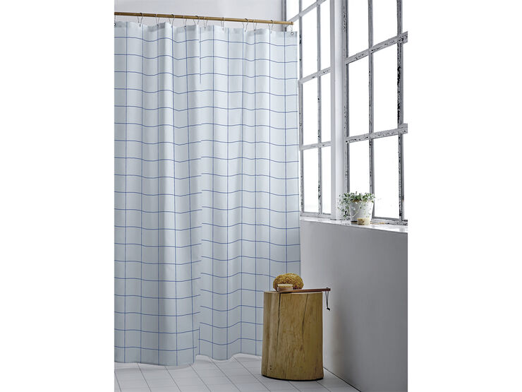 Duschdraperi 180x220 Vista Linen blue