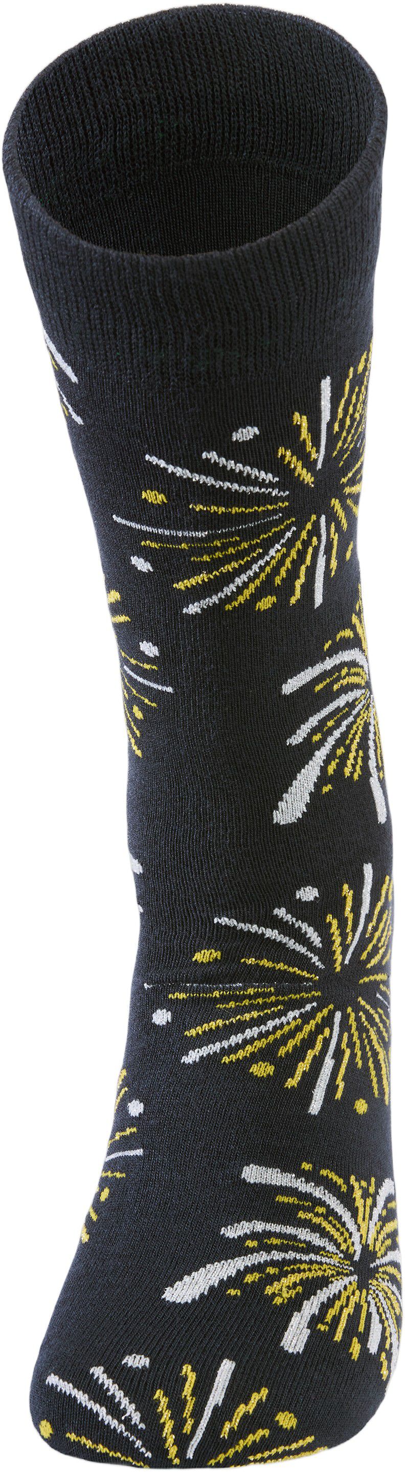 New year bamboo sock