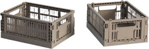 HAY Colour Crate Mini-Set of 2-Warm grey