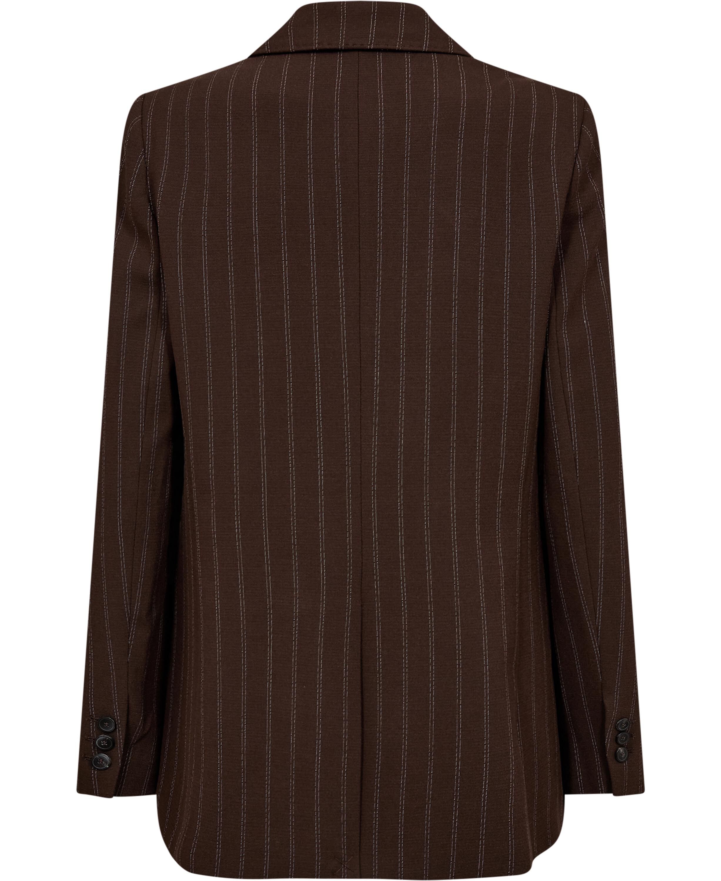 Double-breasted pinstripe suit jack