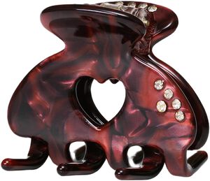 Cerys Small Hairclaw Maroon