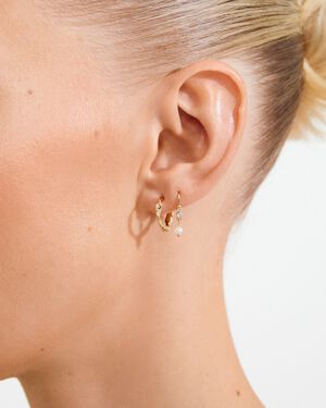 MORIN earrings 2-in-1 set, gold-plated